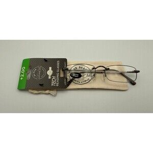 ICU Eyewear Dr. Dean Edell Tech Rimless Reading Glasses +2.0 Magnification